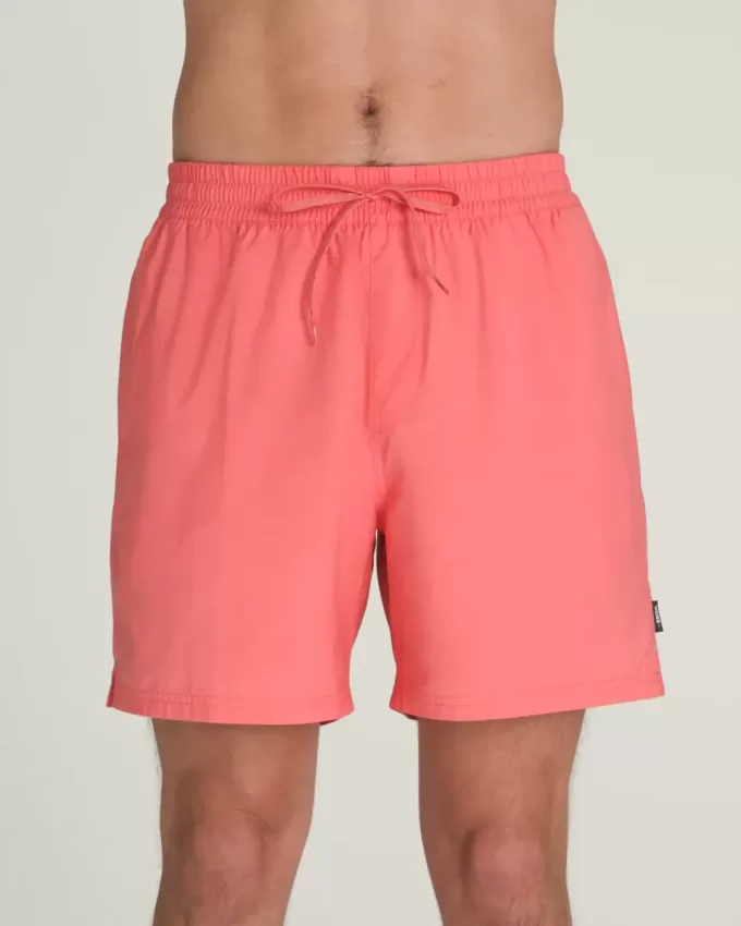 Boardshort élastique solide de 17 pouces