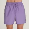 Boardshort élastique solide de 17 pouces
