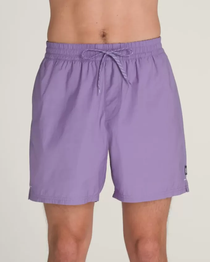 Boardshort élastique solide de 17 pouces