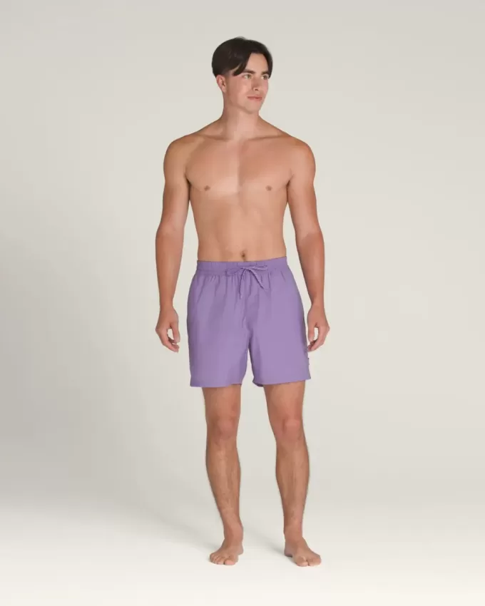 Boardshort élastique solide de 17 pouces