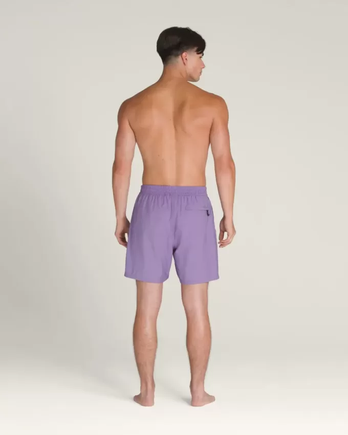Boardshort élastique solide de 17 pouces
