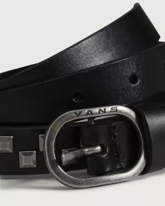 Ceinture en cuir à carreaux