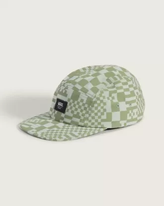 Chapeau de camping à motif damier