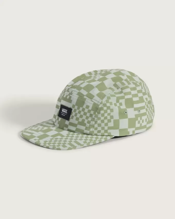 Chapeau de camping à motif damier