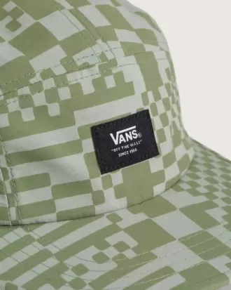 Chapeau de camping à motif damier