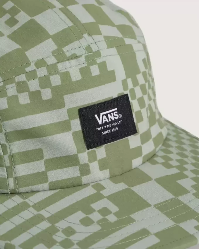 Chapeau de camping à motif damier