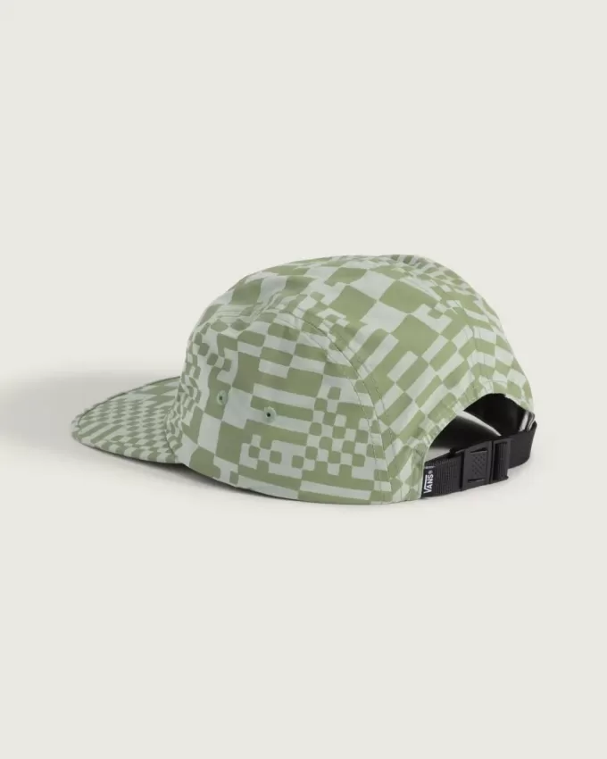 Chapeau de camping à motif damier