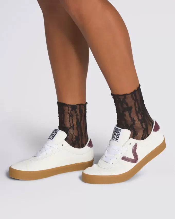 Chaussettes mi-mollet en dentelle