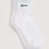 Chaussettes mi-mollet à inscription classique
