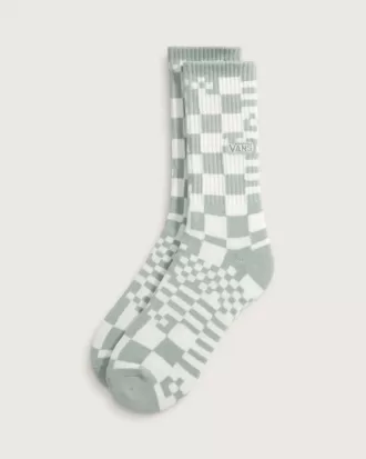 Chaussettes mi-mollet à motif damier