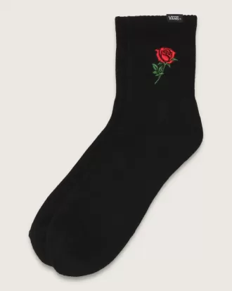Chaussettes mi-mollet à motif rose unique