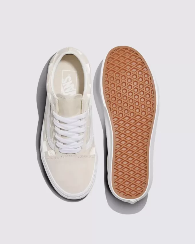 Chaussure en satin à damier Old Skool