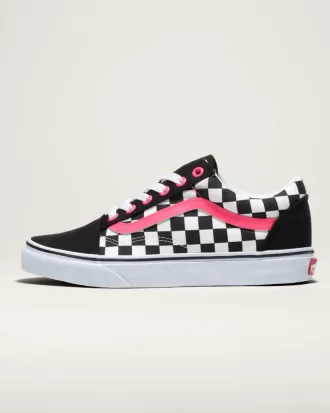 Chaussure large à damier Old Skool Customs