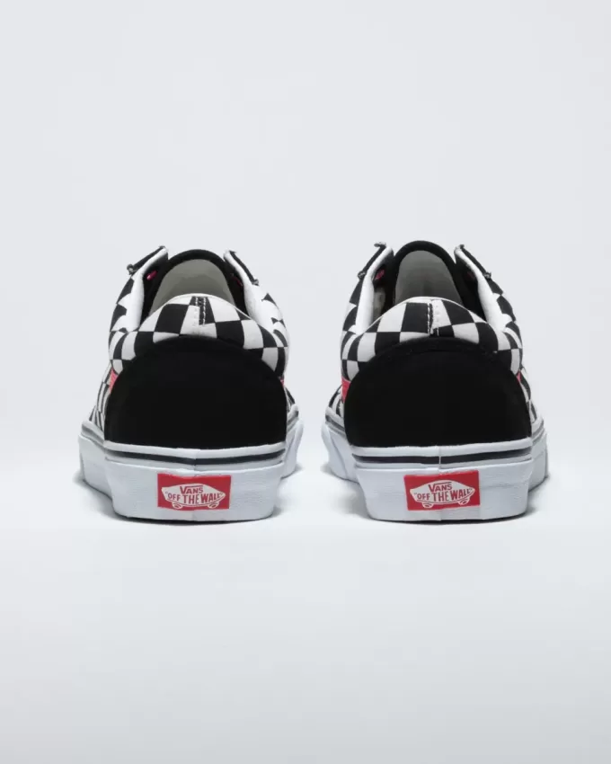 Chaussure large à damier Old Skool Customs