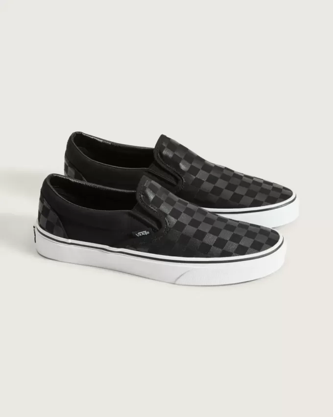 Chaussures classiques à enfiler en damier