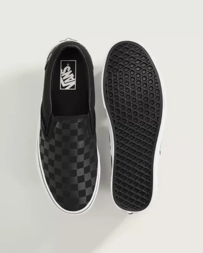 Chaussures classiques à enfiler en damier