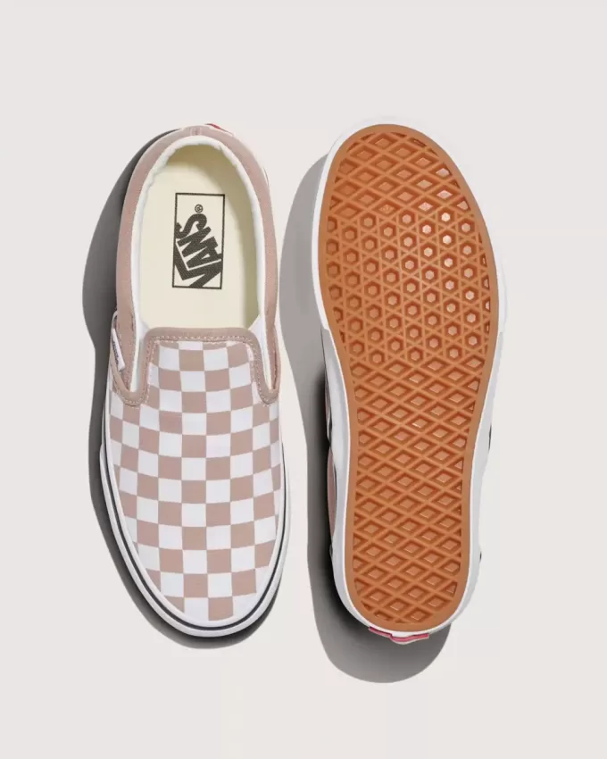 Chaussures classiques à enfiler en damier