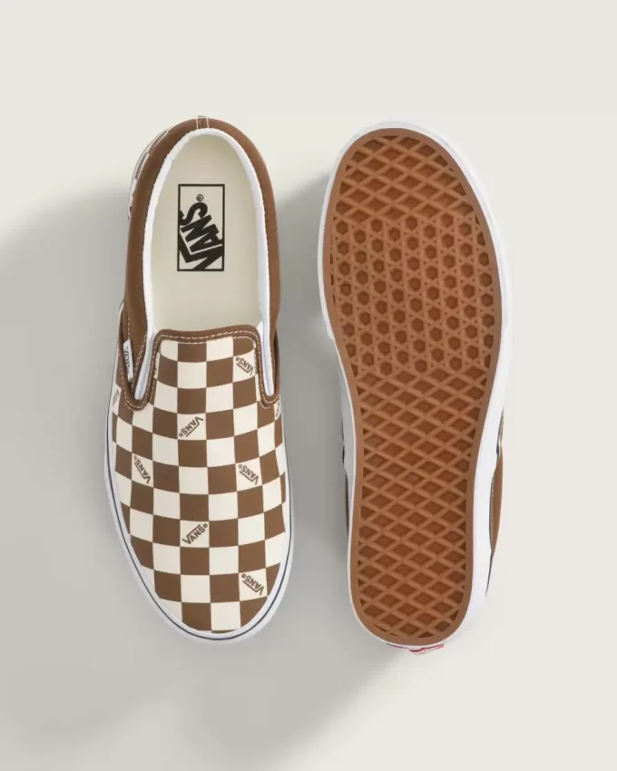 Chaussures classiques à enfiler en damier