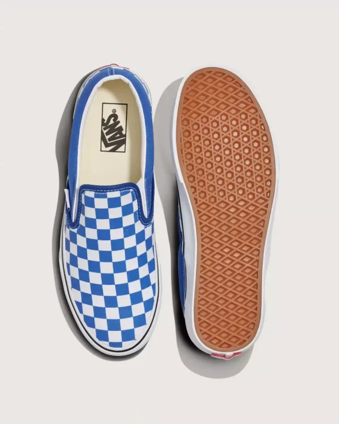 Chaussures classiques à enfiler en damier