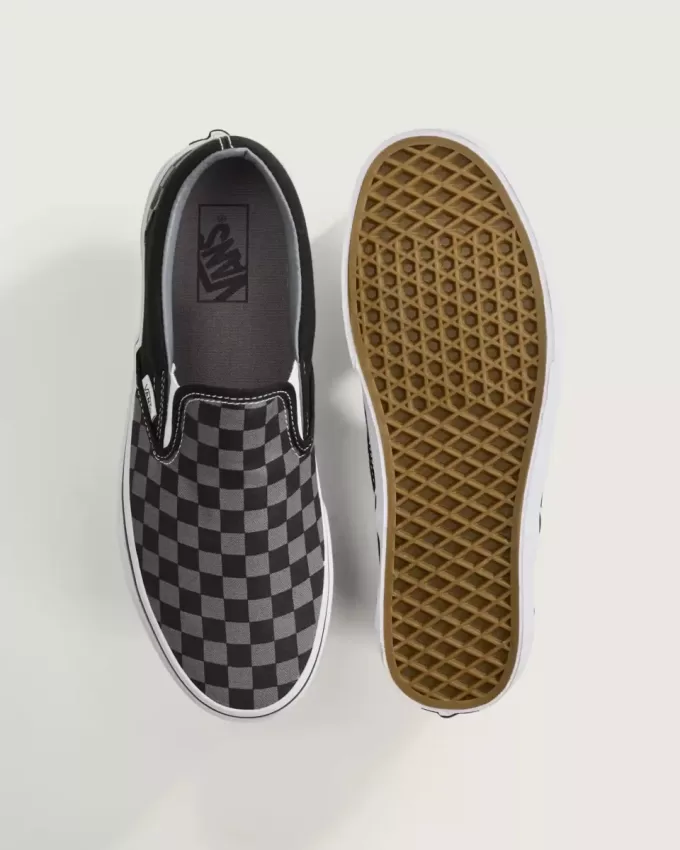 Chaussures classiques à enfiler en damier