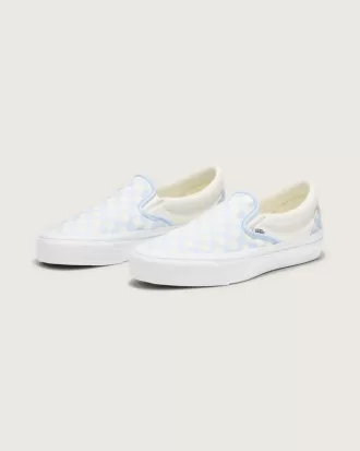 Chaussures classiques à enfiler en damier de qualité supérieure