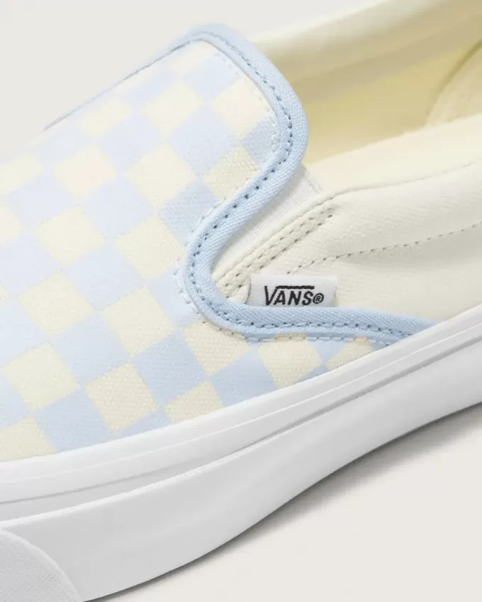 Chaussures classiques à enfiler en damier de qualité supérieure