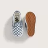 Chaussures classiques à enfiler en V pour tout-petits, motif damier