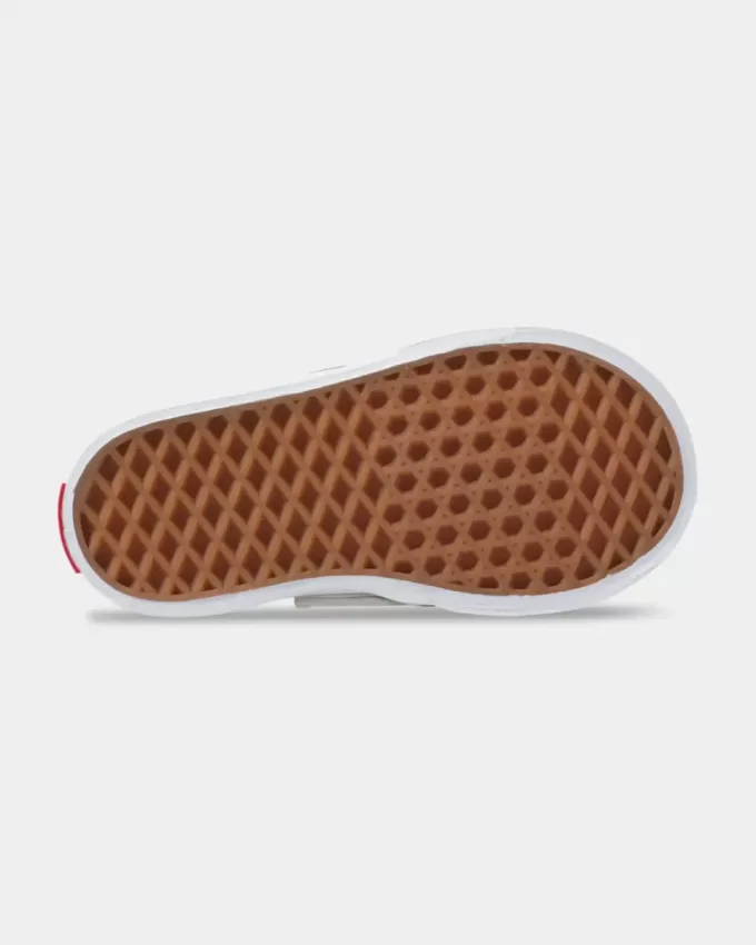 Chaussures classiques à enfiler en V pour tout-petits, motif damier