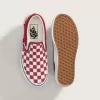 Chaussures classiques à enfiler à motif damier pour grands enfants