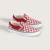Chaussures classiques à enfiler à motif damier pour petits enfants