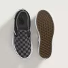 Chaussures classiques à enfiler à motif damier pour petits enfants