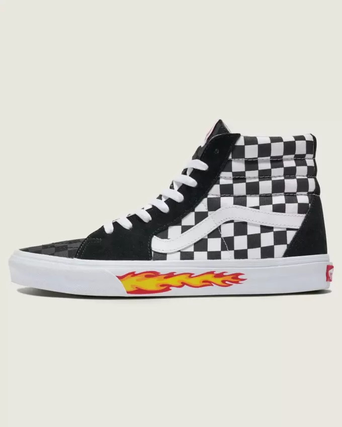 Chaussures Customs Sk8-Hi Checkerboard