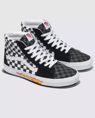 Chaussures Customs Sk8-Hi Checkerboard