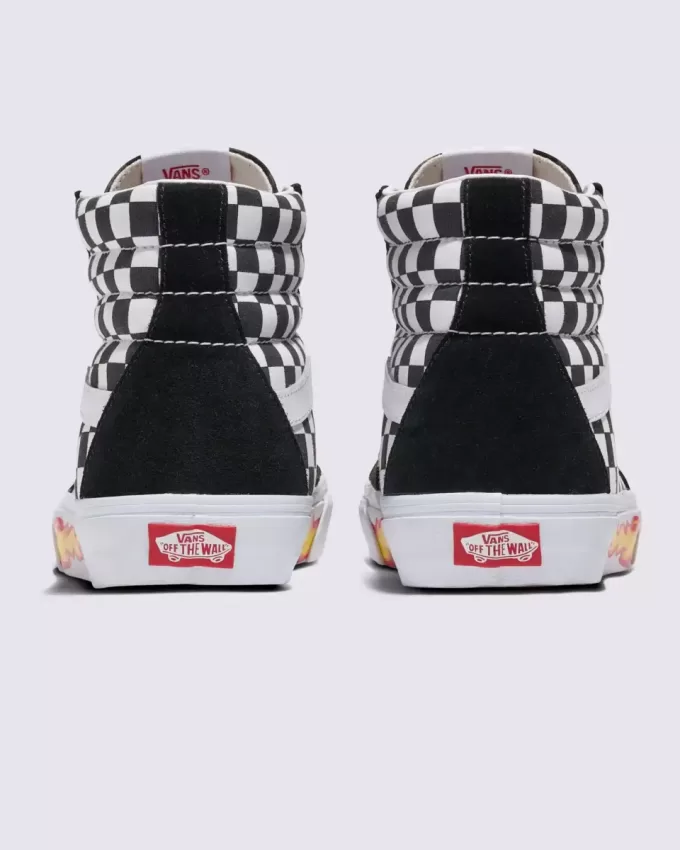 Chaussures Customs Sk8-Hi Checkerboard