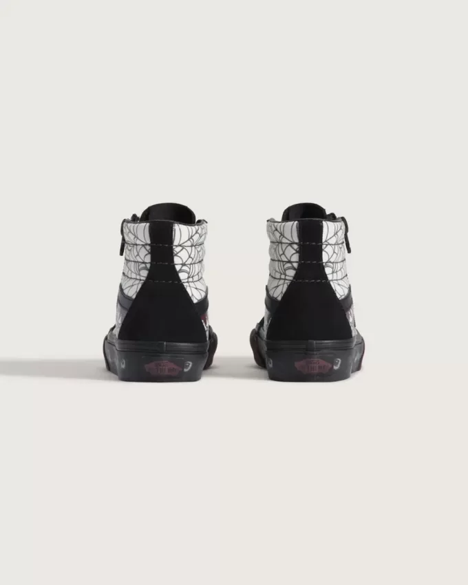 Chaussures d&rsquo;Halloween Sk8-Hi à fermeture éclair latérale pour petits enfants