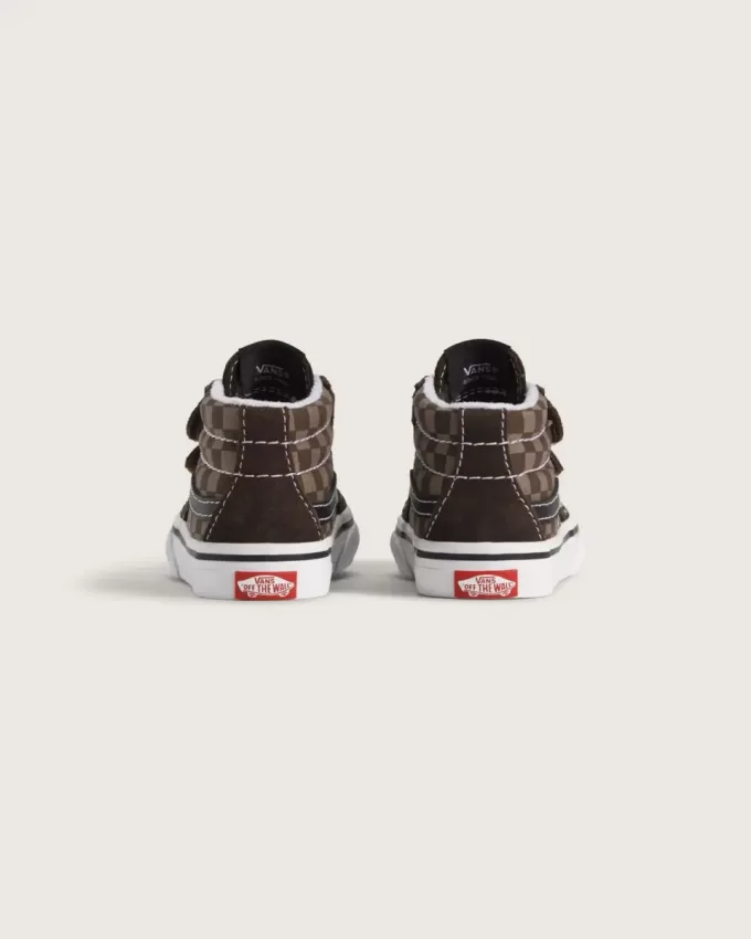 Chaussures à damier Sk8-Mid V pour tout-petits
