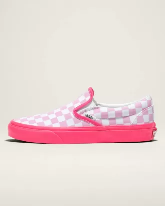 Chaussures à enfiler classiques à motif damier Customs