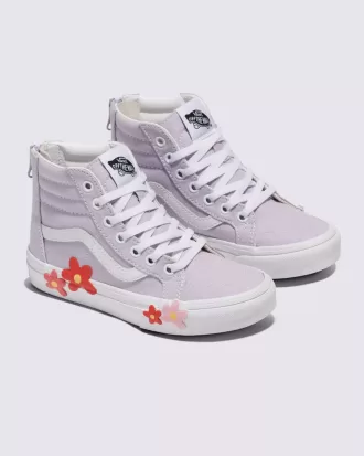 Chaussures à fleurs Sk8-Hi-Zip pour petits enfants