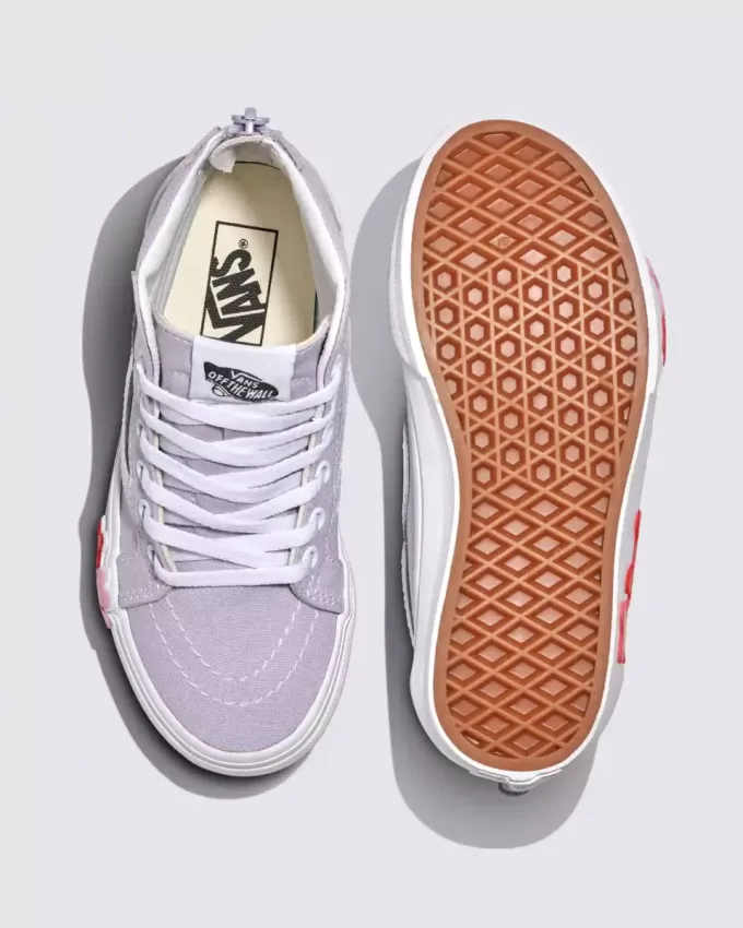 Chaussures à fleurs Sk8-Hi-Zip pour petits enfants