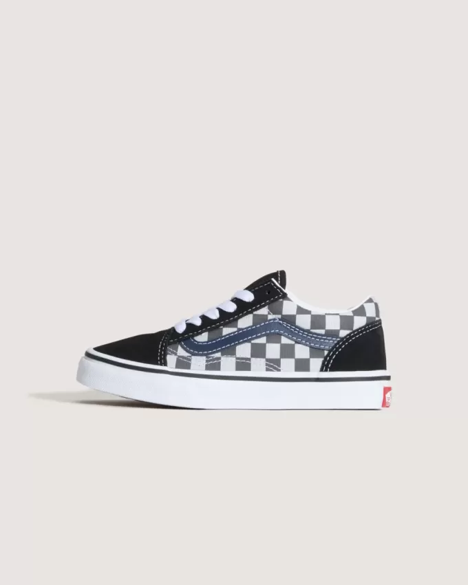 Chaussures Old Skool à motif damier pour petits enfants