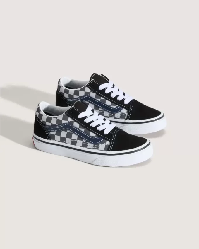 Chaussures Old Skool à motif damier pour petits enfants