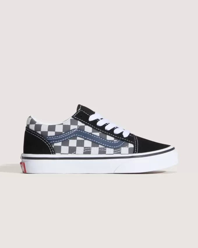 Chaussures Old Skool à motif damier pour petits enfants