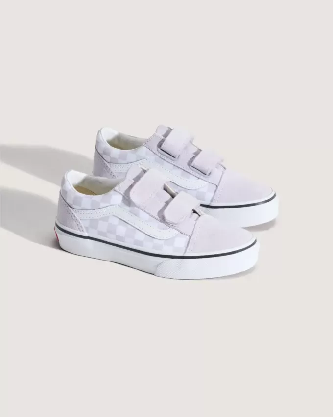 Chaussures Old Skool V à motif damier pour petits enfants