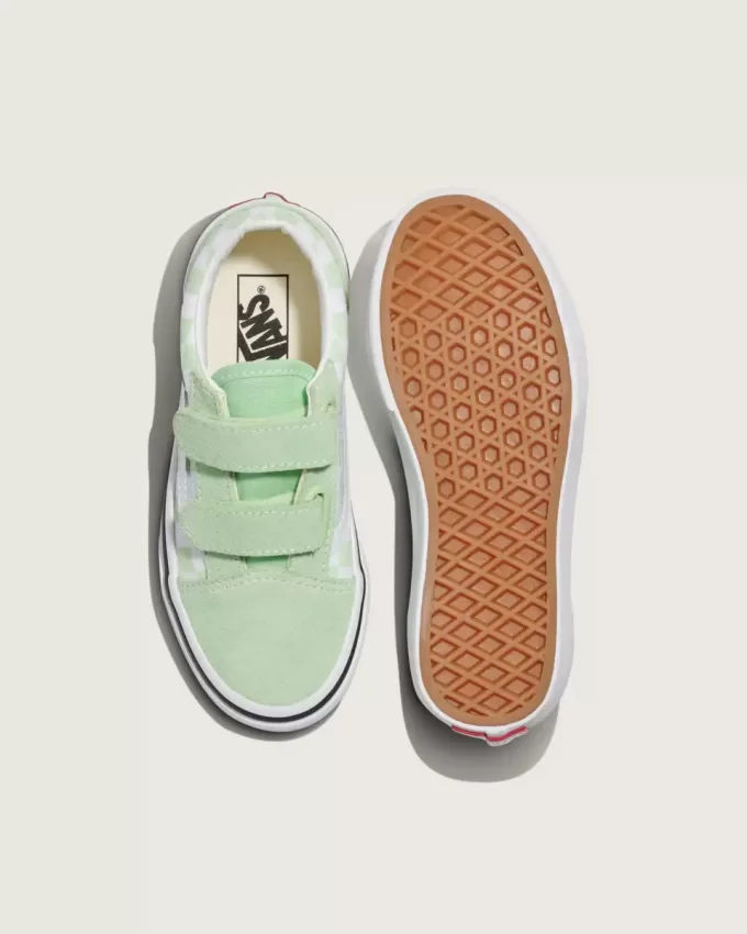 Chaussures Old Skool V à motif damier pour petits enfants