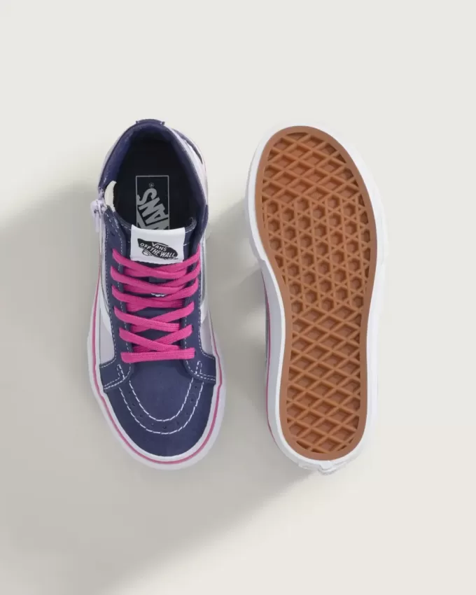 Chaussures Sk8-Hi à fermeture éclair latérale pour petits enfants