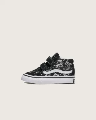 Chaussures Sk8-Mid Reissue V Skeletons pour tout-petits