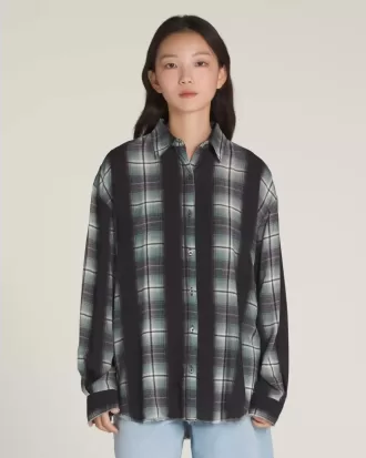 Chemise boutonnée à carreaux Gillian