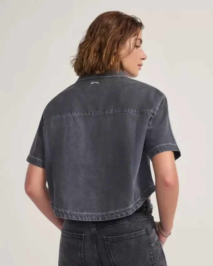 Chemise boutonnée en jean Natalie