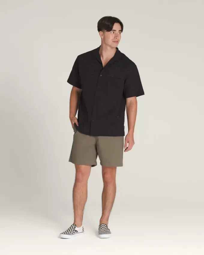 Chemise tissée à œillets Wayside