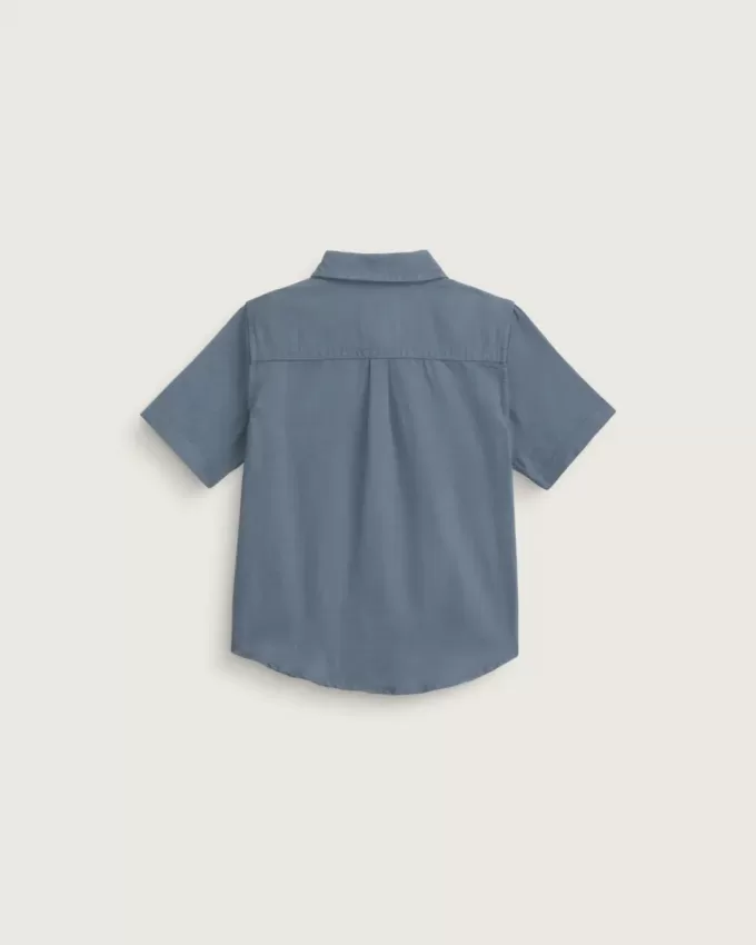 Chemise tissée unie Lawson pour petits enfants